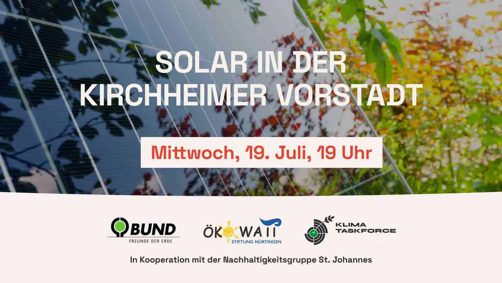 SOLAR IN DER KIRCHHEIMER VORSTADT