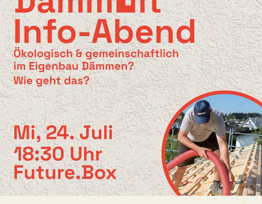 Infoveranstaltung „Dämm_it“ am 24. Juli 2024