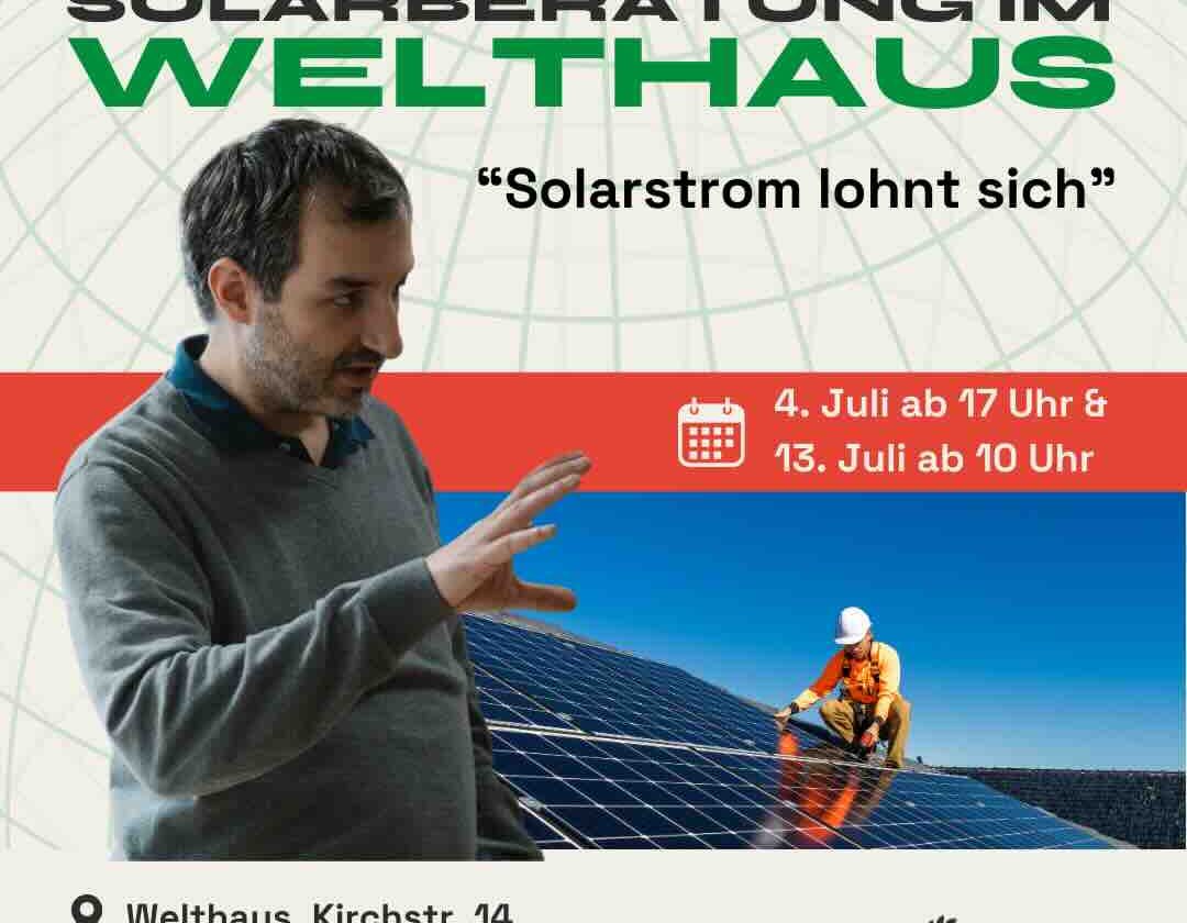 Solarstrom lohnt sich – Beratung durch Solarberater*innen