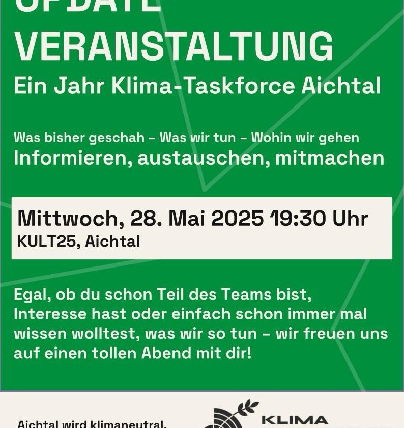 Klima-Taskforce Aichtal feiert ersten Geburtstag