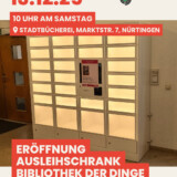 Eröffnung Bibliothek der Dinge