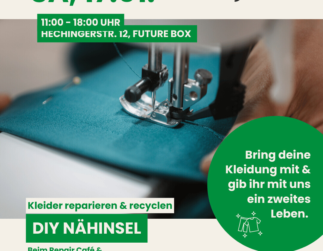 Einladung zum Repair Café / Recycling Day ’26 – Textilreperatur