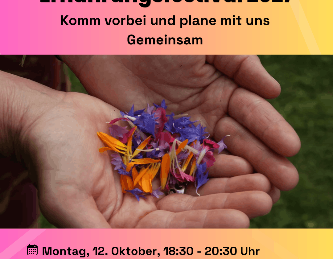 ERNÄHRUNGSFESTIVAL NÜRTINGEN 2027 gemeinsam weiterplanen am 12. Oktober